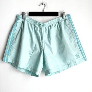 adidas Green Adicolor 3-Stripes 5 Inch Swim Shorts Seafoam Green XL